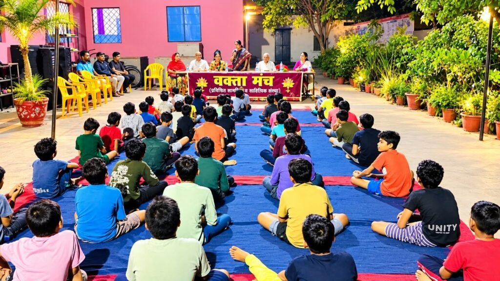 किसी के चेहरे पर मुस्कान लाकर देखिए - जिंदगी खूबसूरत लगेगी ": दीपमाला पाण्डेय. रायपुर के गंजपारा स्थित बाल आश्रम पहुंचा वक्ता मंच. संस्था के अध्यक्ष राजेश पराते सहित सदस्य रहे मौजूद. छत्तीसगढ़ की श्रेष्ठ सामाजिक संस्था है वक्ता मंच kshititech